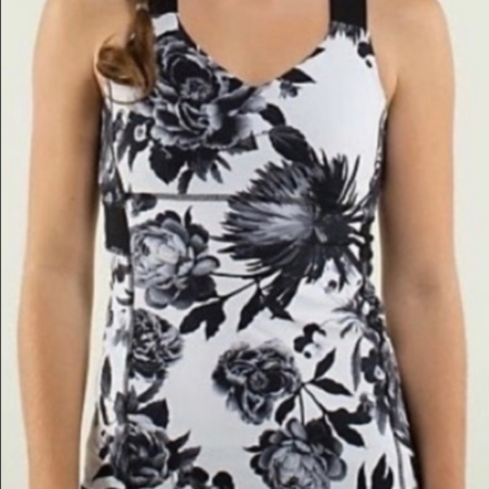 Lululemon Cross-back Floral Tank